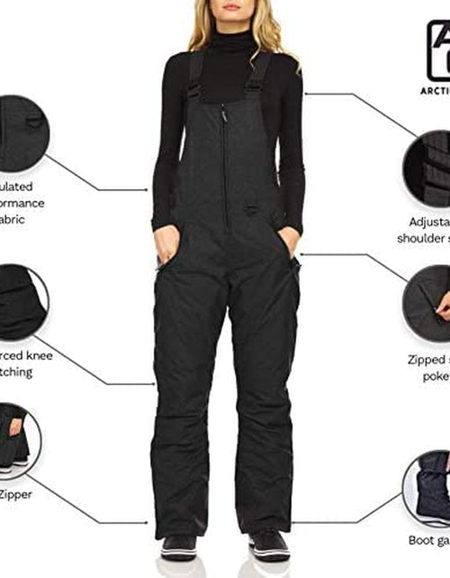 Load image into Gallery viewer, Womens Ski Snow Bibs Pants Insulated Water Resistant Overalls Snowboarding Winter Waterproof Pants Women
