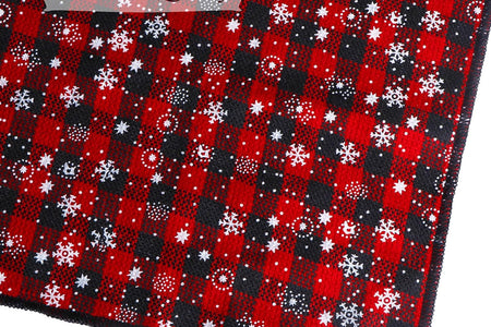 Christmas Snowflake Dog Bandana Costume, Christmas Classic Plaid Snowflake Dog Bandana Scarf Hat Bow Tie with Bell Costume Decoration for Dogs Pets