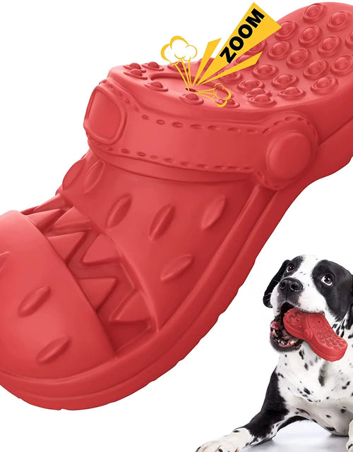 Load image into Gallery viewer, Squeaky Dog Toys Large Dog Chew Toy for Aggressive Chewer, 100% Safe Natural Soft Rubber Beef Flavor Dog Toys
