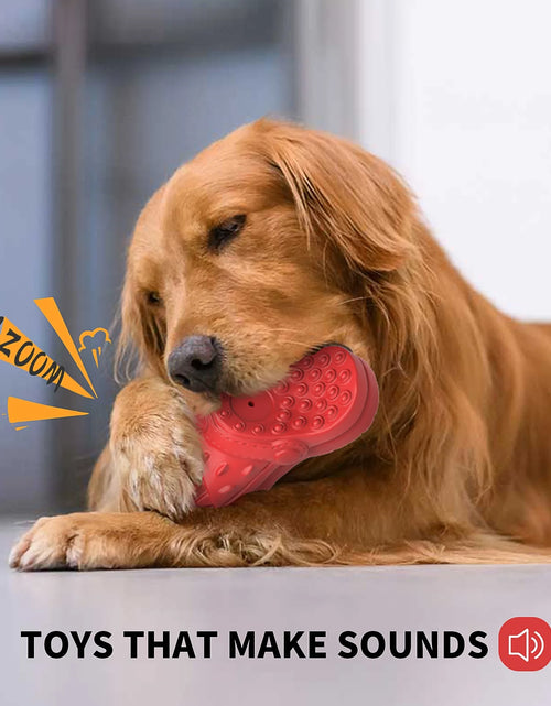 Load image into Gallery viewer, Squeaky Dog Toys Large Dog Chew Toy for Aggressive Chewer, 100% Safe Natural Soft Rubber Beef Flavor Dog Toys
