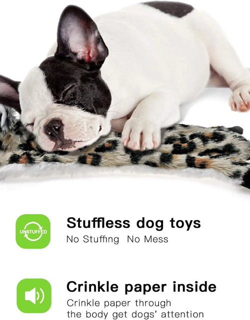 Load image into Gallery viewer, Dog Squeaky Toys No Stuffing, 6 Pack Dog Toys Crinkle Dog Toys for Small Dogs Durable Dog Chew Toys Plush Cute Animals Natural Puppy Toys for Teething Pet Toys Squeak
