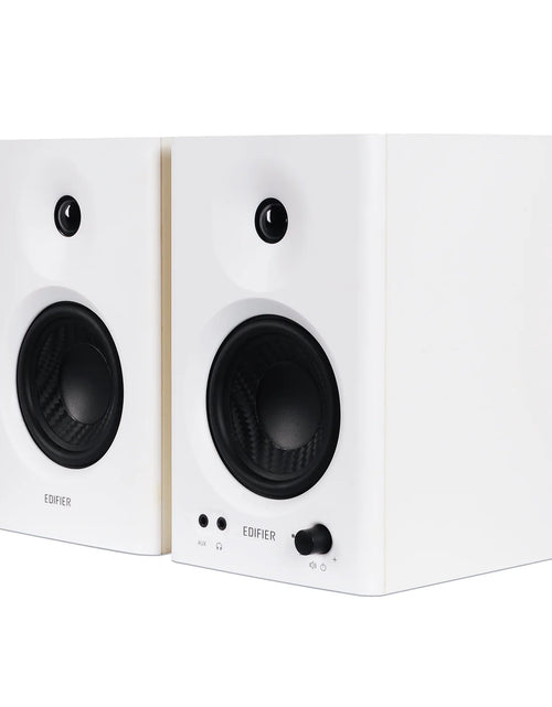 Load image into Gallery viewer, MR4 Powered Studio Monitor Speakers, 4" Active Near-Field Monitor Speaker - White (Pair)
