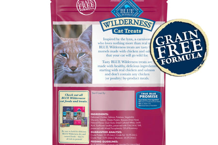 Wilderness Chicken & Salmon Flavor Dry Soft Treats for Cats, Grain-Free, 2 Oz. Bag