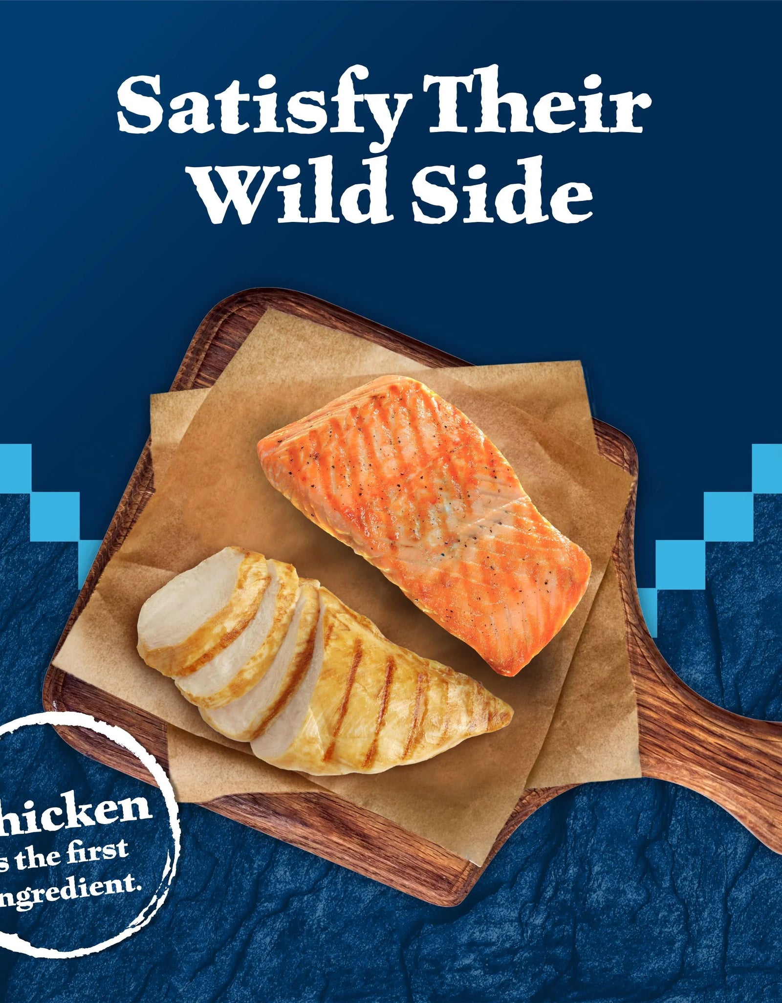 Wilderness Chicken & Salmon Flavor Dry Soft Treats for Cats, Grain-Free, 2 Oz. Bag