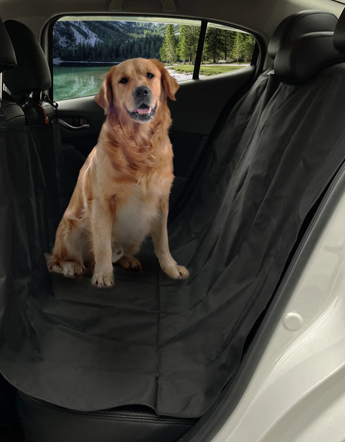 Load image into Gallery viewer, Water Resistant Dog Car Seat Cover 56"X53" Oxford Cloth Black
