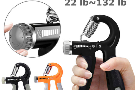 Hand Grip Strength Power Trainer Gripper Strengthener Adjustable Gym Exerciser